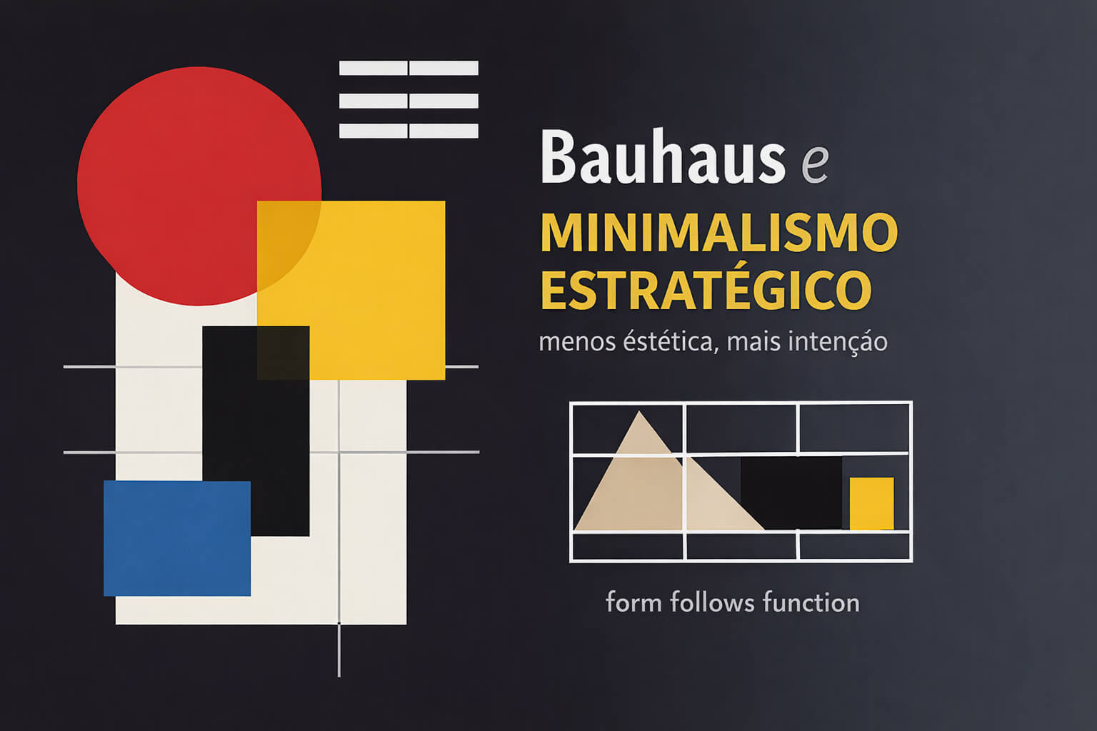 Bauhaus e minimalismo estratégico